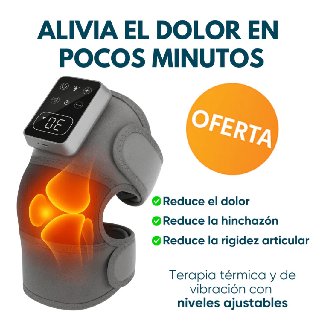 Rodillera térmica masajeadora