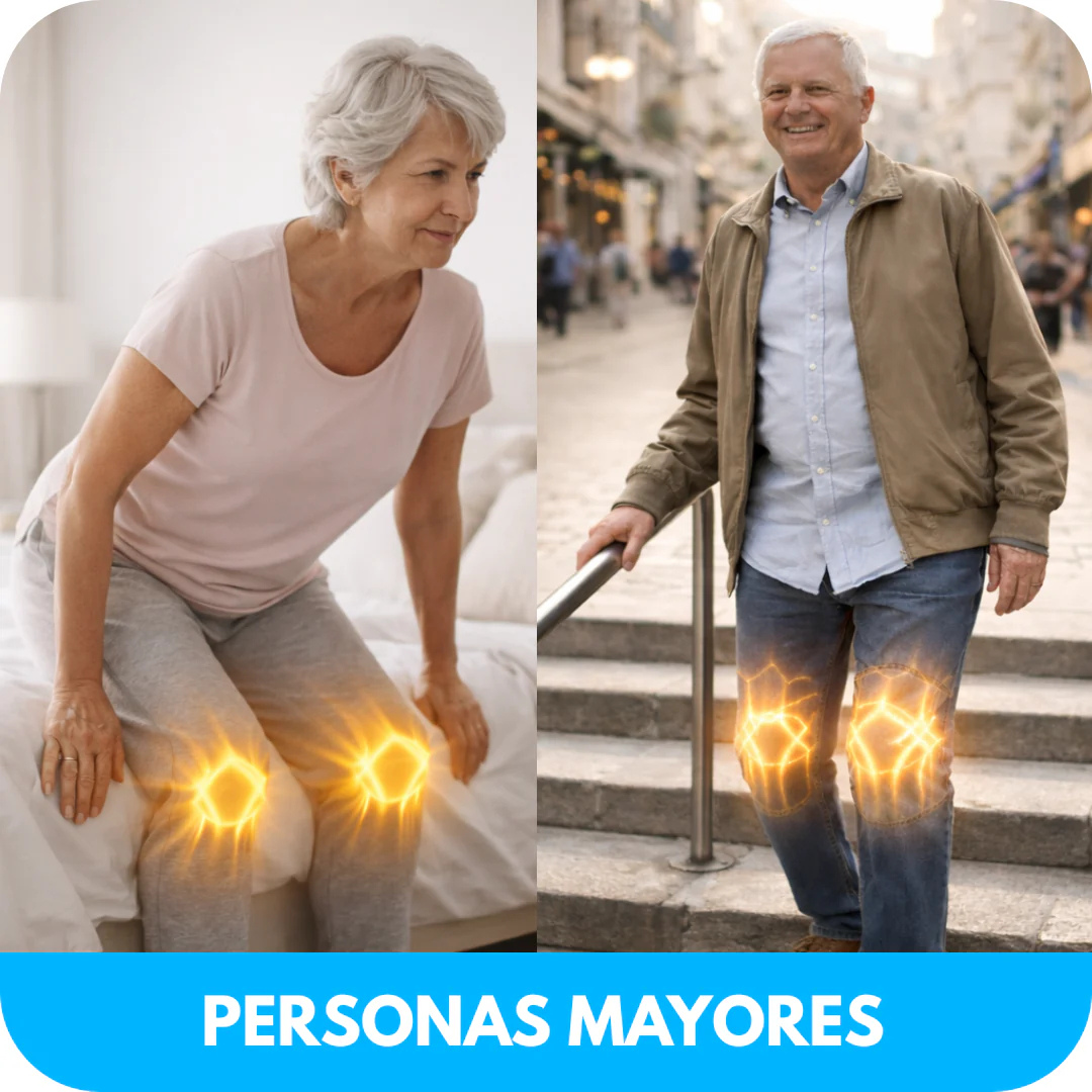 Rodillera térmica masajeadora